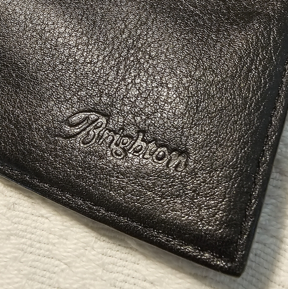 Brighton Pebbled black & Brown Croc Embossed Leather Travel Crossbody EUC - Picture 15 of 16